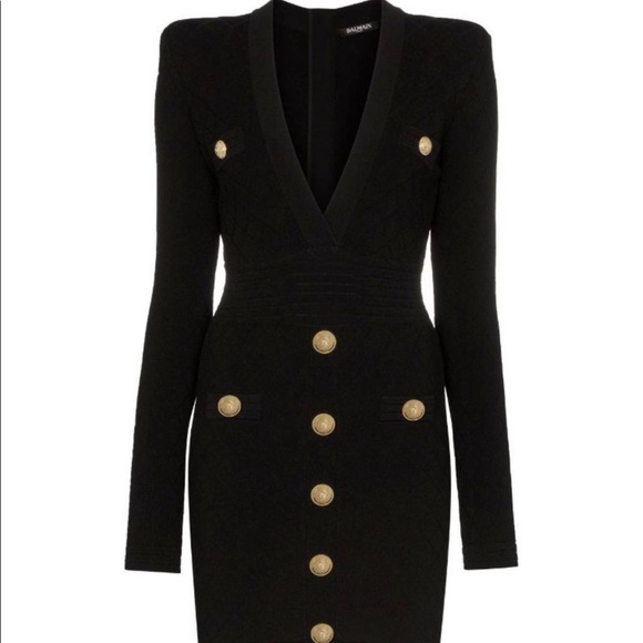 Balmain Dresses & Skirts - Authentic Balmain button-embellished Dress